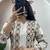 Cream floral printed cotton kurta and palazzo co-ord set for women
