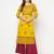 cotton block print straight kurta,mustard,(s,m,l,xl,2xl,3xl)