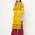 cotton block print straight kurta,mustard,(s,m,l,xl,2xl,3xl)