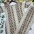 Cream floral printed cotton kurta and palazzo co-ord set for women