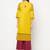 cotton block print straight kurta,mustard,(s,m,l,xl,2xl,3xl)