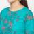 cotton block print straight kurta,turquoise,(s,m,l,xl,2xl,3xl)