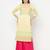 cotton block print straight kurta,lemon,(s,m,l,xl,2xl,3xl)