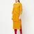 cotton block print straight kurta,mustard,(s,m,l,xl,2xl,3xl)