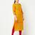 cotton block print straight kurta,mustard,(s,m,l,xl,2xl,3xl)