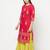 cotton block print straight kurta,fuchsia,(s,m,l,xl,2xl,3xl)