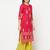 cotton block print straight kurta,fuchsia,(s,m,l,xl,2xl,3xl)