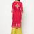 cotton block print straight kurta,fuchsia,(s,m,l,xl,2xl,3xl)