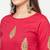 cotton block print straight kurta,fuchsia,(s,m,l,xl,2xl,3xl)