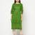 cotton block print straight kurta,green,(s,m,l,xl,2xl,3xl)