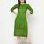 cotton block print straight kurta,green,(s,m,l,xl,2xl,3xl)