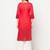 cotton block print straight kurta,red,(s,m,l,xl,2xl,3xl)