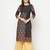 cotton block print straight kurta,black,(s,m,l,xl,2xl,3xl)