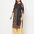 cotton block print straight kurta,black,(s,m,l,xl,2xl,3xl)