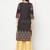 cotton block print straight kurta,black,(s,m,l,xl,2xl,3xl)