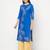 cotton foil print straight kurta,royal blue,(s,m,l,xl,2xl,3xl)
