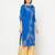 cotton foil print straight kurta,royal blue,(s,m,l,xl,2xl,3xl)