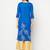 cotton foil print straight kurta,royal blue,(s,m,l,xl,2xl,3xl)