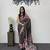 Black Color Mirror Work Satin Saree