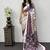 Multi Color Mirror Work Satin Saree