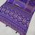 Purple Color Mirror Work Satin Saree