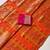 Orange Color Meenakari Bird Figure Weaving And Dubbal Jari Weaving Bird Figure Strip Crepe Georgette Saree