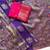 Purple Color Meenakari Bird Figure Weaving And Dubbal Jari Weaving Bird Figure Strip Crepe Georgette Saree