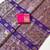 Purple Color Meenakari Bird Figure Weaving And Dubbal Jari Weaving Bird Figure Strip Crepe Georgette Saree