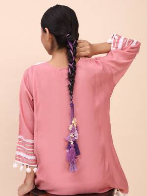 purple handmade mother of pearls parandi 2