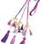 purple handmade mother of pearls parandi