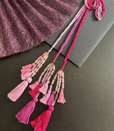 pink handmade beaded parandi