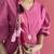 pink handmade beaded parandi
