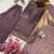 Purple fendy silk blend kurti palazzo set with embroidered dupatta & stone work