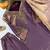 Purple fendy silk blend kurti palazzo set with embroidered dupatta & stone work