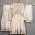 Cream premium chinon sharara suit set with border dupatta