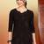 Women coffee floral embroidered chikankari liva rayon straight short kurtis