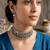 Handmade Mirror Choker Necklace Earrings Set, Indian Sheesha Work Jewelry, Geometric Statement Neckpiece