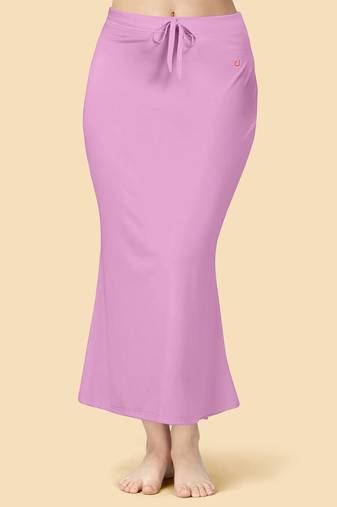 Lilac women's lycra spandex saree shapewear petticoat for women