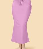 Lilac women's lycra spandex saree shapewear petticoat for women