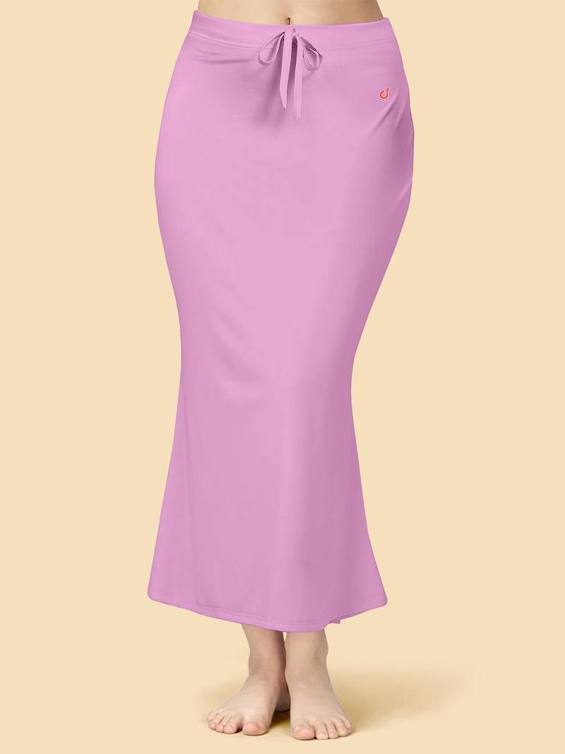 Lilac women's lycra spandex saree shapewear petticoat for women