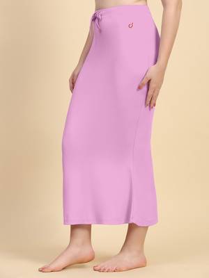 Lilac women's lycra spandex saree shapewear petticoat for women 4
