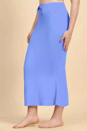 Skyblue women's lycra spandex saree shapewear petticoat for women