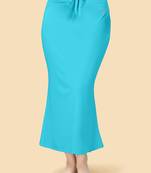 Turquoise women's lycra spandex saree shapewear petticoat for women