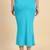 Turquoise women's lycra spandex saree shapewear petticoat for women