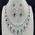 emerald green marquise crystal bridal jewellery set, statement necklace earrings