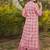 Floral printed rayon v neck kurta & trouser set