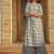 Floral printed rayon v neck kurta & trouser set