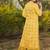 Floral printed rayon v neck kurta & trouser set