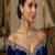 emerald green tear drop bridal necklace set | silver plated cz dangle earrings