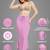 Lilac women's lycra spandex saree shapewear petticoat for women